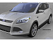 Пороги на автомобиль Ford Kuga (2013-) Can Отомотив (Brillant) FOKU.48.0972 (черн/нерж)