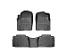 Передние и задние полиуретановые коврики салона для автомобиля Infiniti FX 2009- 44172-1-2 Weathertech, комплект 4 шт., цвет черный