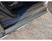 Боковые пороги для Nissan Pathfinder 2014 ТСС NISPAT14-12 с площадкой (нерж. лист) 42,4 мм