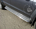 Пороги с площадкой Volkswagen Amarok 2010  ТСС VWAMAR10-02 полированная нержавеющая сталь 60,3 мм.