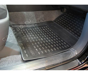 NLC.48.27.210 NOVLINE Коврики в салон TOYOTA Land Cruiser Prado 12/2009--, 5 шт., 7 мест. (полиуретан) черные