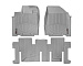 464451-464452 Weathertech передние и задние ковры салона, комплект 4 шт., цвет серый. Для автомобиля Nissan Pathfinder  2013--