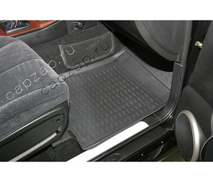 NLC.61.01.210 NOVLINE Коврики в салон SSANGYONG Rexton 2001-2006, 4 шт. (полиуретан) черные